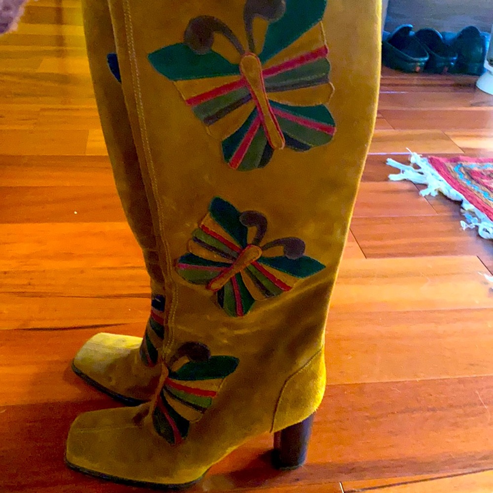 Dolce & Gabbana Bohemian Butterfly Boots 8.5